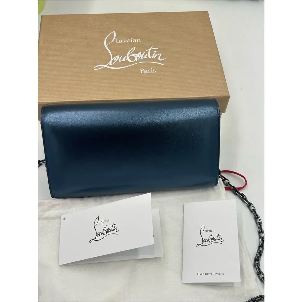 Women's Christian Louboutin Bettina nappa lamb leather wallet on a chain